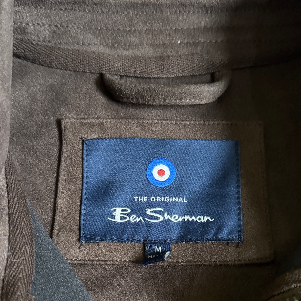 Ben Sherman Dark Brown Faux Suede Jacket - Picture 2 of 6